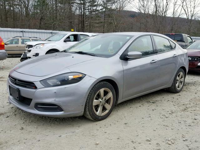 1C3CDFBB4FD159404 - 2015 DODGE DART SXT SILVER photo 2