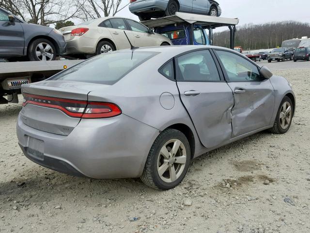 1C3CDFBB4FD159404 - 2015 DODGE DART SXT SILVER photo 4