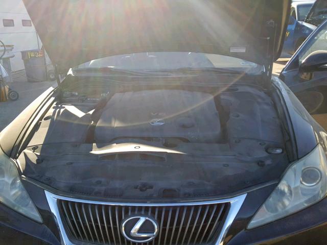 JTHCK262X92030893 - 2009 LEXUS IS 250 BLACK photo 7