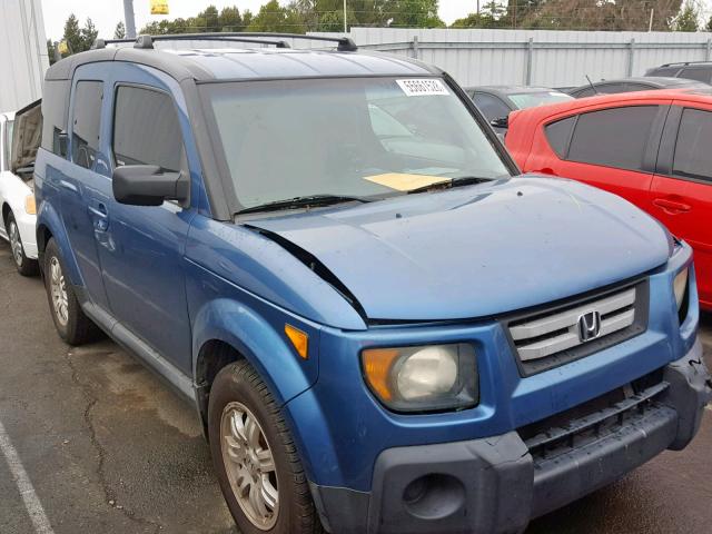 5J6YH18777L012491 - 2007 HONDA ELEMENT EX BLUE photo 1