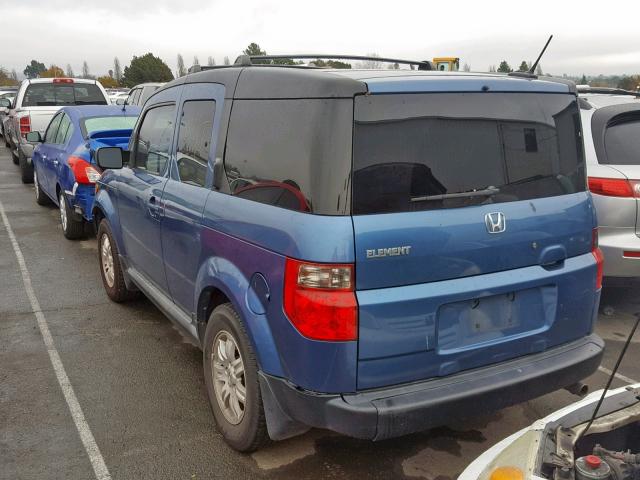 5J6YH18777L012491 - 2007 HONDA ELEMENT EX BLUE photo 3