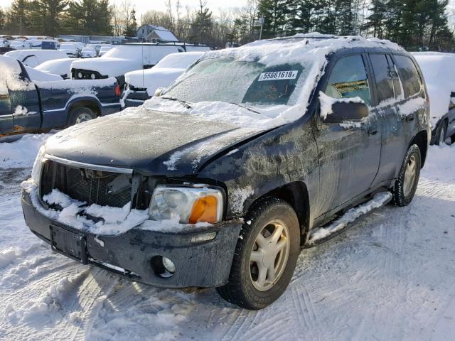 1GKDT13S672145722 - 2007 GMC ENVOY BLACK photo 2