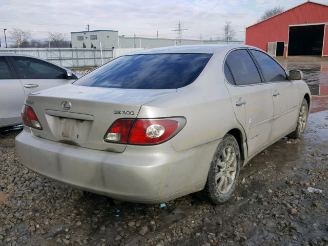 JTHBF30G120049036 - 2002 LEXUS ES 300 BEIGE photo 4