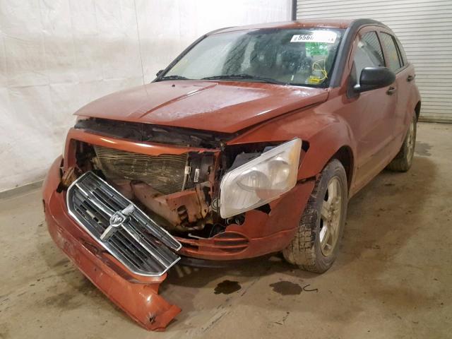 1B3HB48BX7D328105 - 2007 DODGE CALIBER SX ORANGE photo 2