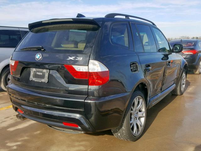 WBXPC9C4XAWJ33181 - 2010 BMW X3 XDRIVE3 BLACK photo 4