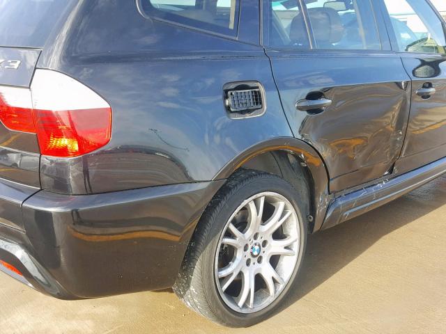 WBXPC9C4XAWJ33181 - 2010 BMW X3 XDRIVE3 BLACK photo 9