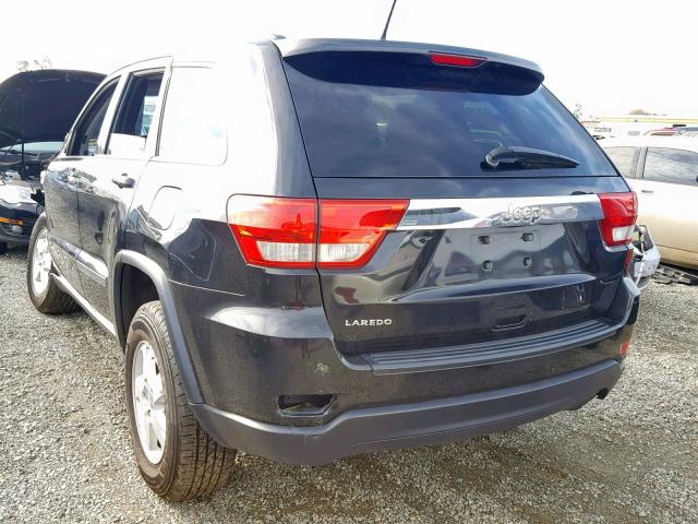 1C4RJEAG5DC534399 - 2013 JEEP GRAND CHER BLACK photo 3