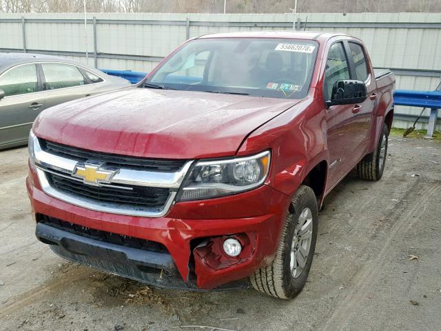 1GCGTCENXJ1145330 - 2018 CHEVROLET COLORADO L BURGUNDY photo 2