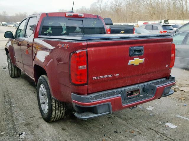 1GCGTCENXJ1145330 - 2018 CHEVROLET COLORADO L BURGUNDY photo 3
