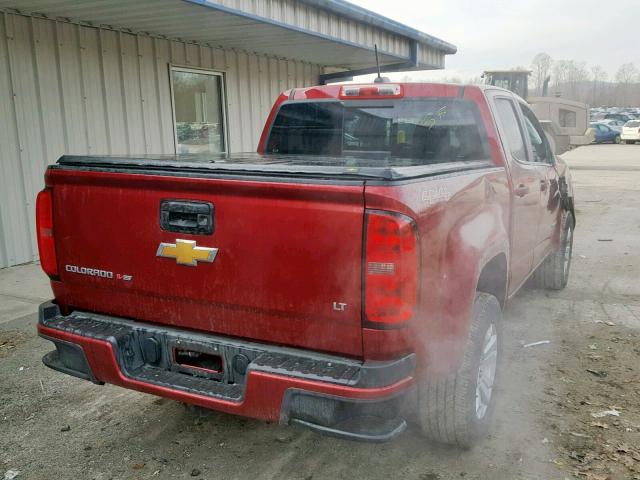 1GCGTCENXJ1145330 - 2018 CHEVROLET COLORADO L BURGUNDY photo 4