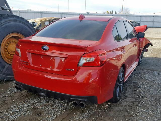 JF1VA1F63K8806087 - 2019 SUBARU WRX PREMIU RED photo 4