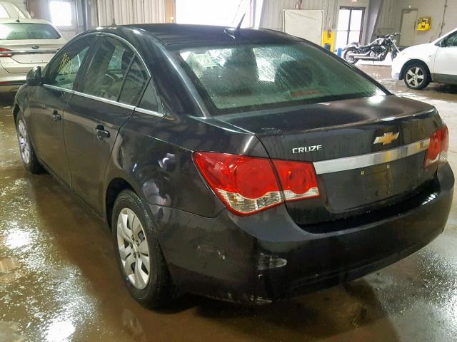 1G1PD5SH5C7385076 - 2012 CHEVROLET CRUZE LS BLACK photo 3