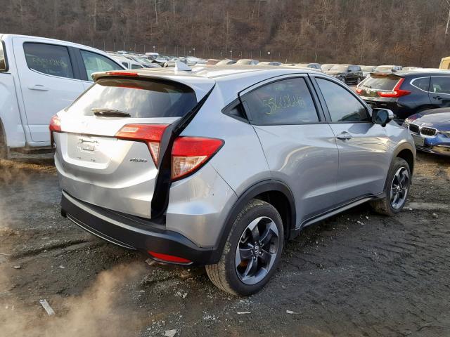 3CZRU6H58JG701990 - 2018 HONDA HR-V EX SILVER photo 4