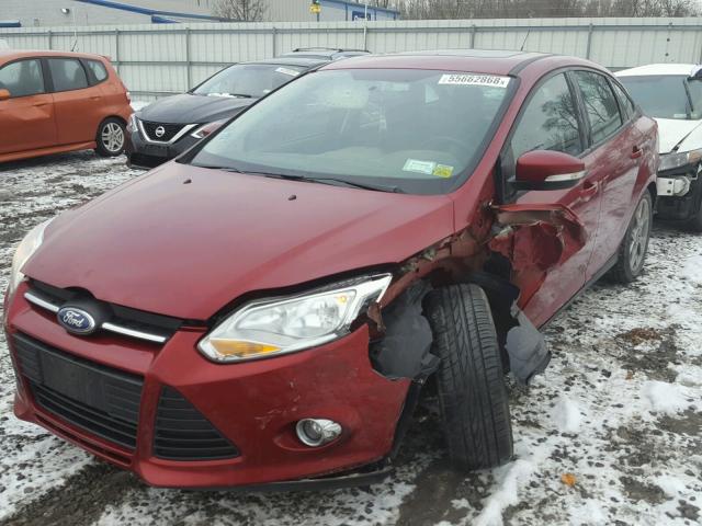 1FADP3F22EL279342 - 2014 FORD FOCUS SE RED photo 2