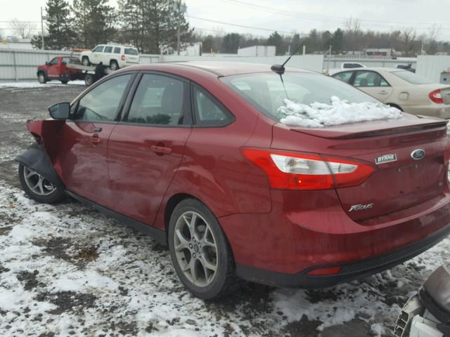 1FADP3F22EL279342 - 2014 FORD FOCUS SE RED photo 3