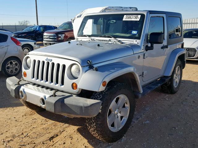 1J4FA54199L753796 - 2009 JEEP WRANGLER S SILVER photo 2