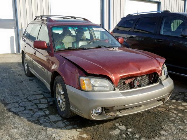 4S3BH896637620385 - 2003 SUBARU LEGACY OUT MAROON photo 1