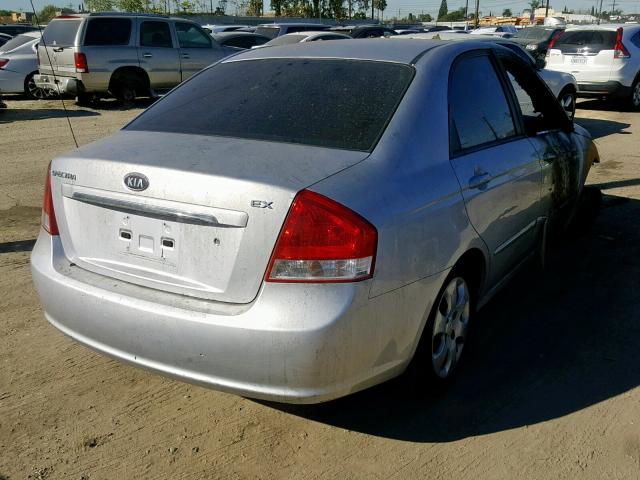 KNAFE122975441149 - 2007 KIA SPECTRA EX SILVER photo 4