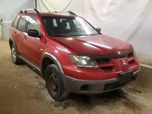 JA4LZ31G23U121264 - 2003 MITSUBISHI OUTLANDER BURGUNDY photo 1