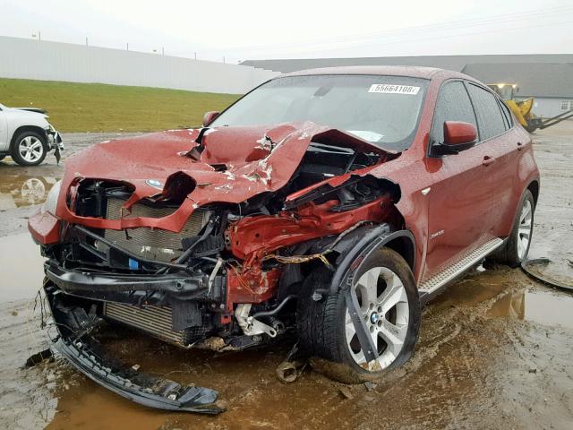 5UXFG4C59AL225732 - 2010 BMW X6 XDRIVE3 Rot Foto 2