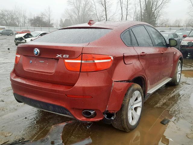 5UXFG4C59AL225732 - 2010 BMW X6 XDRIVE3 Rot Foto 4