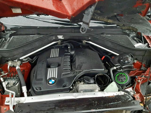 5UXFG4C59AL225732 - 2010 BMW X6 XDRIVE3 Rot Foto 7