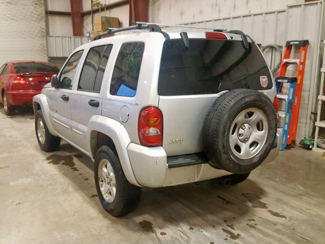 1J4GL58K22W199829 - 2002 JEEP LIBERTY LI SILVER photo 3