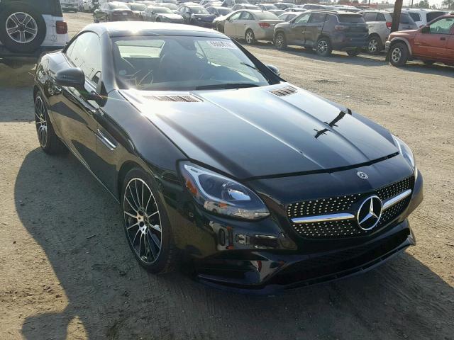 WDDPK3JA8JF151707 - 2018 MERCEDES-BENZ SLC 300 BLACK photo 1