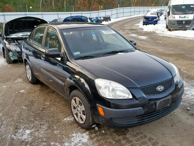 KNADE123966165838 - 2006 KIA RIO BLACK photo 1