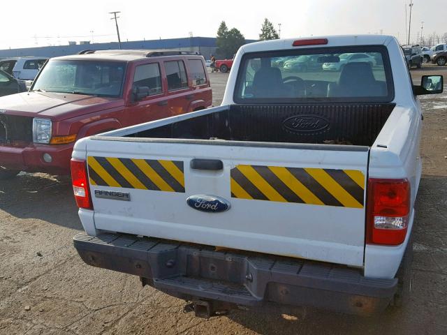 1FTYR10D29PA34494 - 2009 FORD RANGER WHITE photo 6