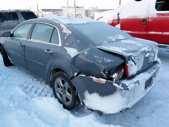1G1ZH57B48F239606 - 2008 CHEVROLET MALIBU 1LT GRAY photo 3