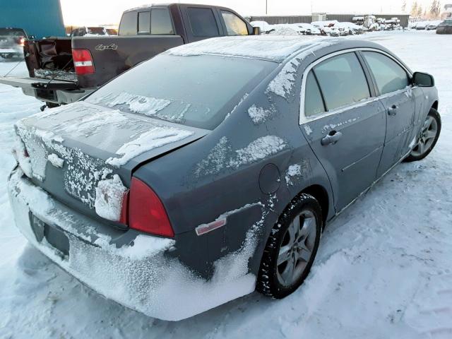 1G1ZH57B48F239606 - 2008 CHEVROLET MALIBU 1LT GRAY photo 4