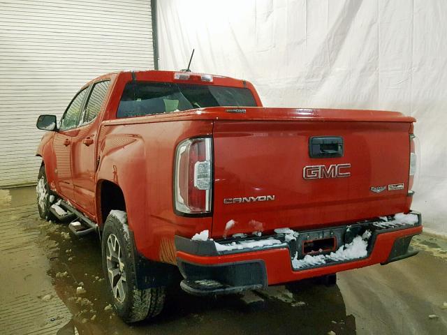 1GTG6BE36F1134980 - 2015 GMC CANYON SLE RED photo 3