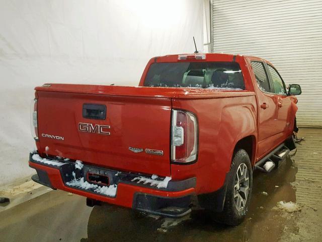 1GTG6BE36F1134980 - 2015 GMC CANYON SLE RED photo 4