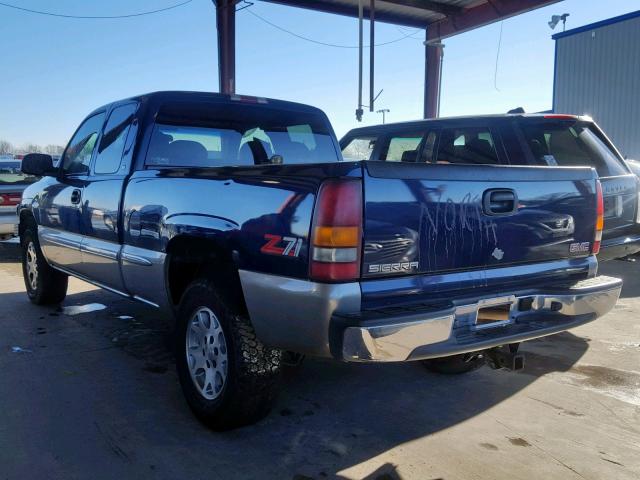 1GTEK19T8XZ539958 - 1999 GMC NEW SIERRA BLUE photo 3