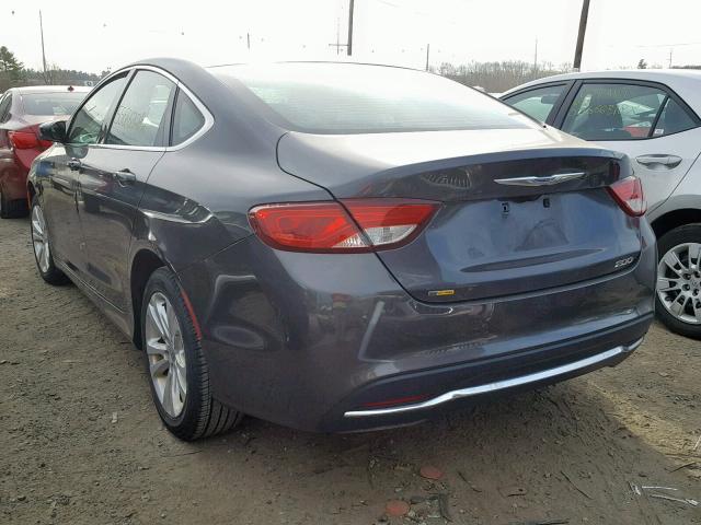 1C3CCCAB6GN148760 - 2016 CHRYSLER 200 LIMITE GRAY photo 3