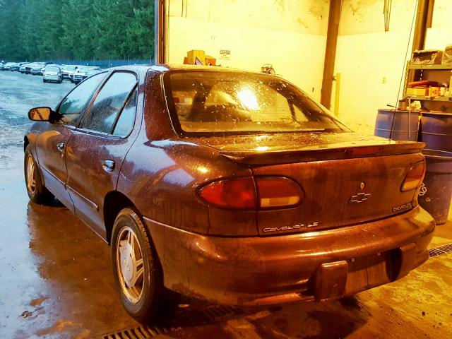 1G1JF5246W7135766 - 1998 CHEVROLET CAVALIER L PURPLE photo 3