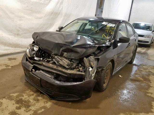 3VW2K7AJ6BM077021 - 2011 VOLKSWAGEN JETTA BASE Սև լուսանկար 2