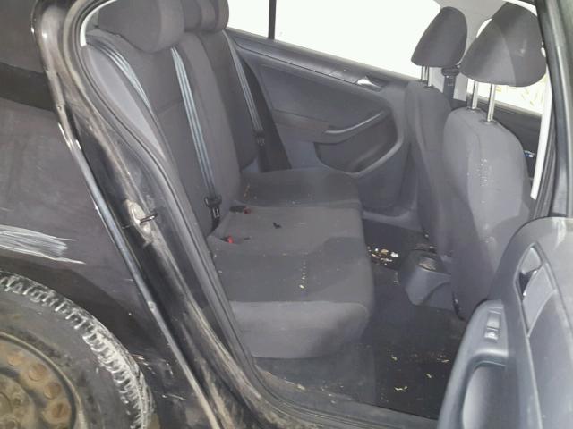 3VW2K7AJ6BM077021 - 2011 VOLKSWAGEN JETTA BASE Սև լուսանկար 6