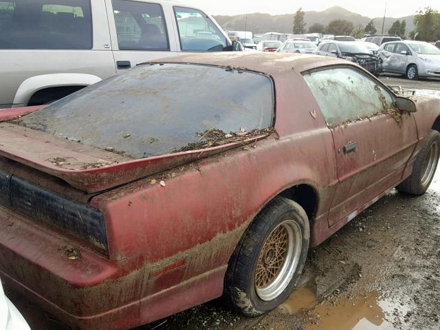 1G2FW2184HN225484 - 1987 PONTIAC FIREBIRD T MAROON photo 4