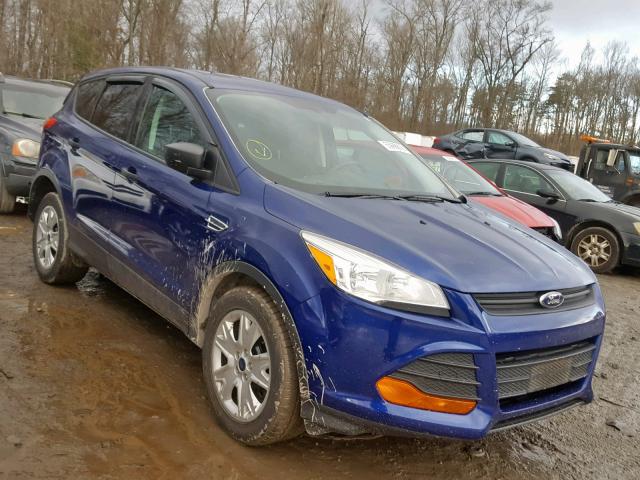 1FMCU0F75EUA97956 - 2014 FORD ESCAPE S BLUE photo 1