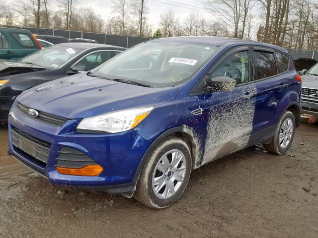 1FMCU0F75EUA97956 - 2014 FORD ESCAPE S BLUE photo 2