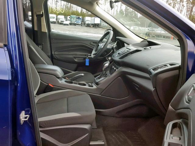 1FMCU0F75EUA97956 - 2014 FORD ESCAPE S BLUE photo 5