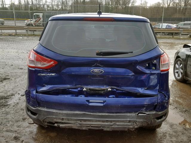 1FMCU0F75EUA97956 - 2014 FORD ESCAPE S BLUE photo 9