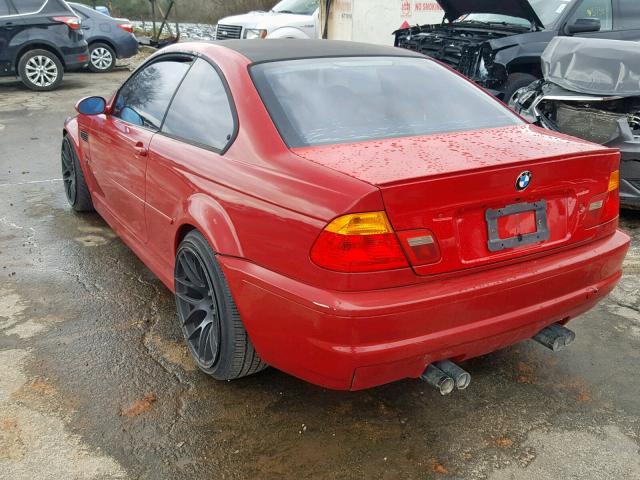 WBSBL93422JR16106 - 2002 BMW M3 RED photo 3