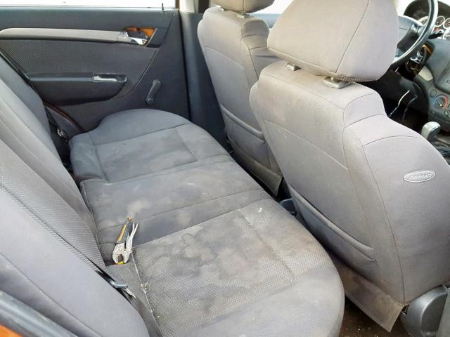 KL1TD566X7B183018 - 2007 CHEVROLET AVEO BASE Қызғылт сары фото 6