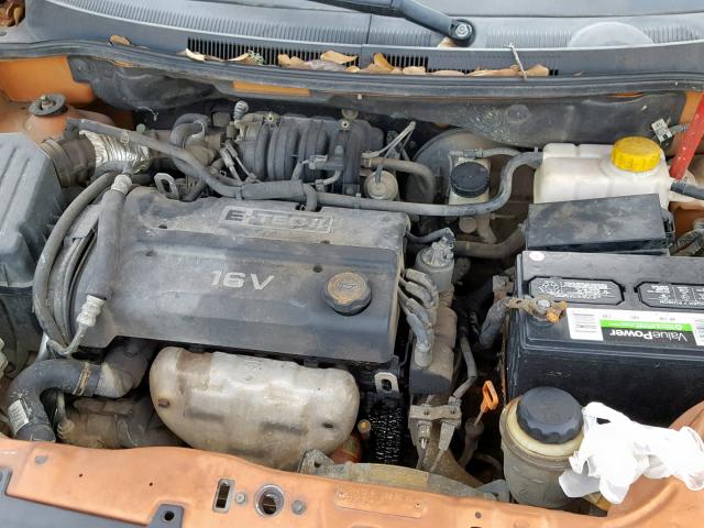 KL1TD566X7B183018 - 2007 CHEVROLET AVEO BASE Қызғылт сары фото 7