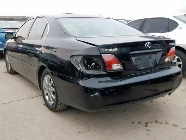 JTHBF30G730137137 - 2003 LEXUS ES 300 BLACK photo 3