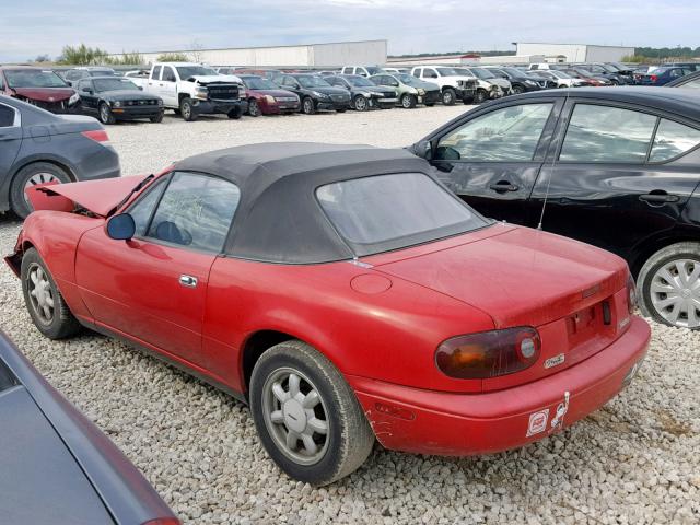 JM1NA3515M1232373 - 1991 MAZDA MX-5 MIATA RED photo 3