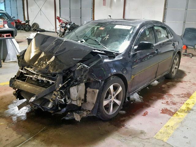 1G1ZC5E12BF187585 - 2011 CHEVROLET MALIBU 1LT BLACK photo 2